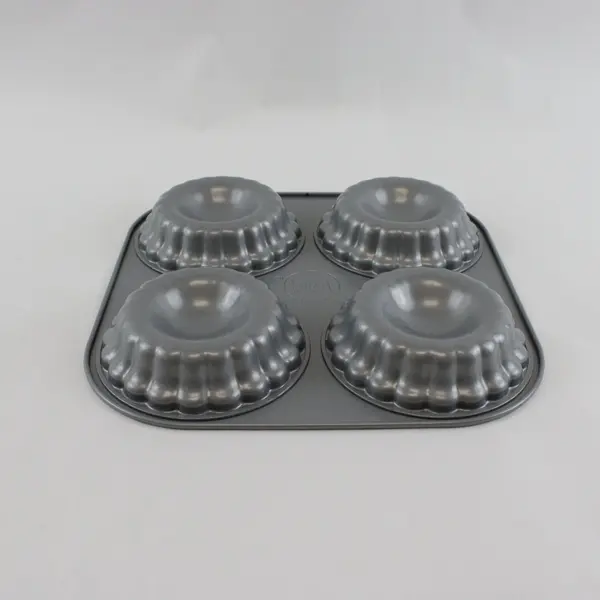 Food Network Non-Stick Mini Fluted Cake Tart Pan 4-Cavity