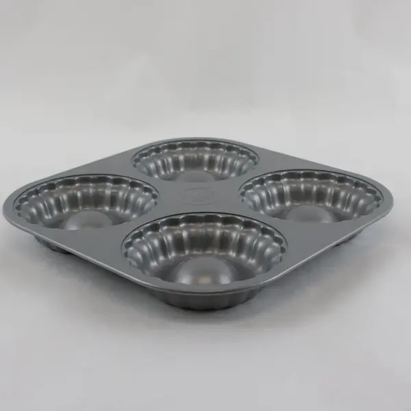 Food Network Non-Stick Mini Fluted Cake Tart Pan 4-Cavity