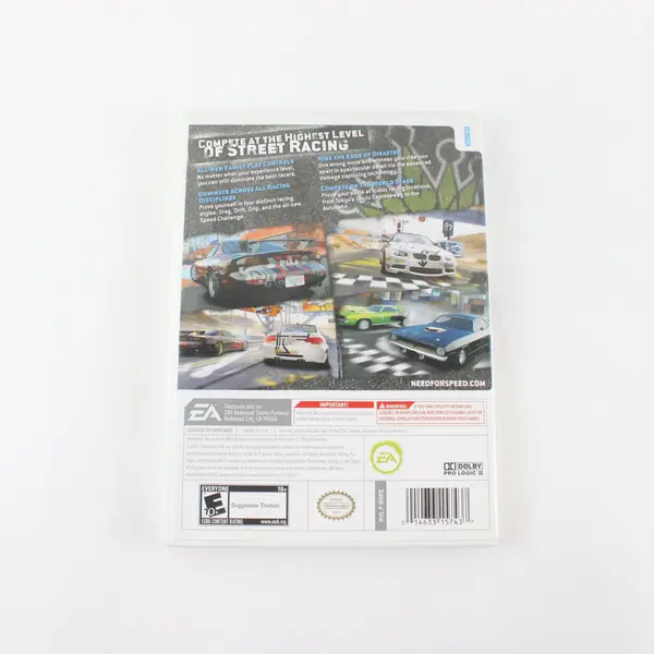 Need for Speed ProStreet Nintendo Wii EA Racing Video Game