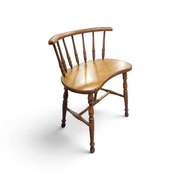 Vintage Small Windsor Bow Back Wood Child's Accent Chair 26in