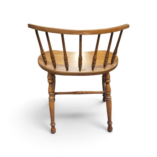 Vintage Small Windsor Bow Back Wood Child's Accent Chair 26in