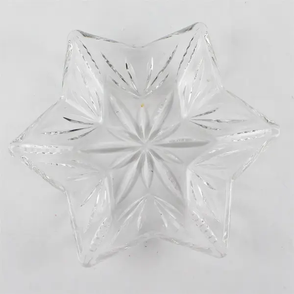Starmist Candy Dish Star-Shaped Starburst Pattern Decorative