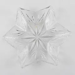 Starmist Candy Dish Star-Shaped Starburst Pattern Decorative