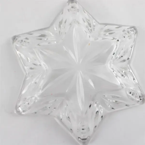 Starmist Candy Dish Star-Shaped Starburst Pattern Decorative