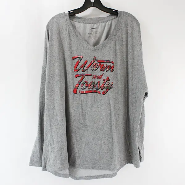 Women's Joyspun Long Sleeve Shirt Warm and Toasty 2X Casual Sleep