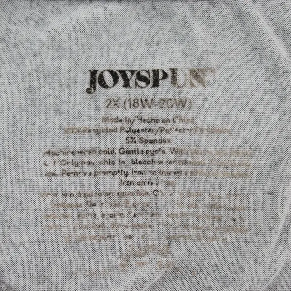 Women's Joyspun Long Sleeve Shirt Warm and Toasty 2X Casual Sleep