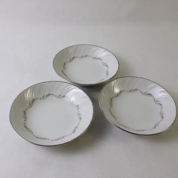 Set of 3 Style House Fine China Largo Pattern Bowls Vintage