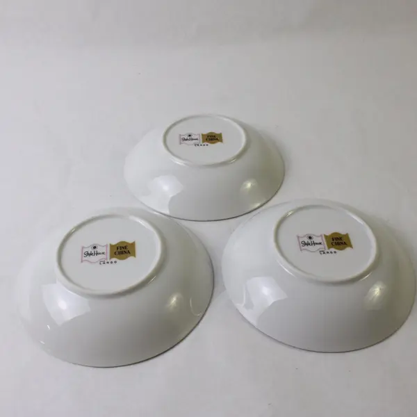 Set of 3 Style House Fine China Largo Pattern Bowls Vintage