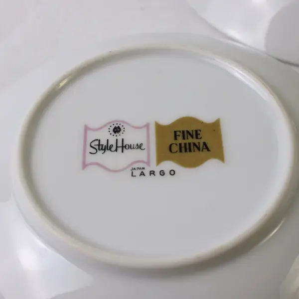 Set of 3 Style House Fine China Largo Pattern Bowls Vintage