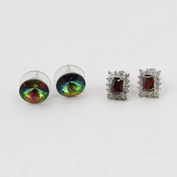 Mixed Lot of 9 Stud Dangle Earrings