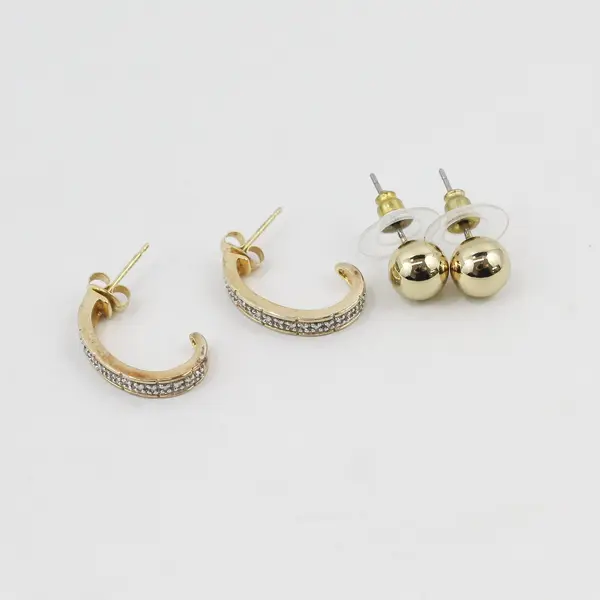 Mixed Lot of 9 Stud Dangle Earrings
