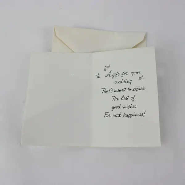 Vintage Hallmark Wedding Gift Mini Greeting Card UNUSED