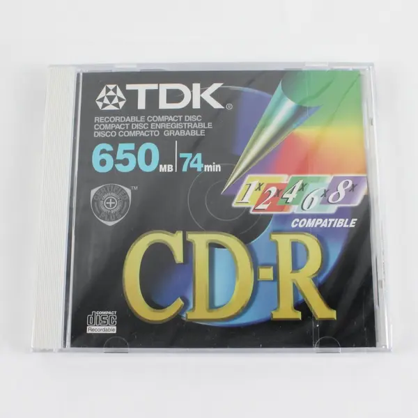 Lot of 8 TDK Memorex Blank CD-R Recordable Discs 650MB 74 Min