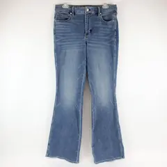 White House Black Market Medium Wash Womens Size 10 High Rise Skinny Flare Jeans