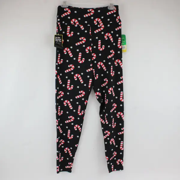 Tipsy Elves Women's NWT Candy Cane High-Waisted Leggings Large