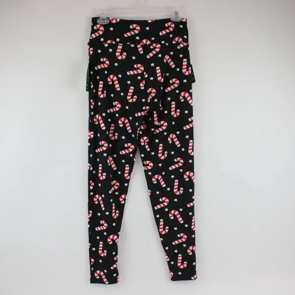 Tipsy Elves Women's NWT Candy Cane High-Waisted Leggings Large