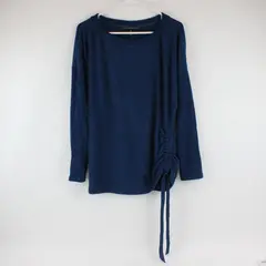 White House Black Market Teal Ruched Side Women's Sweater Size M