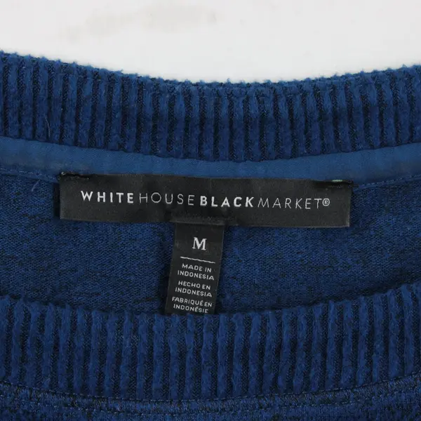 White House Black Market Teal Ruched Side Women's Sweater Size M