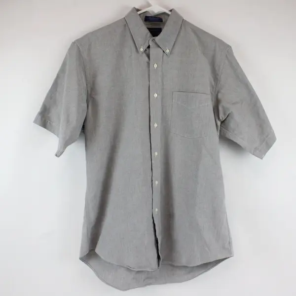 Lot of 3 VTG Cambridge Classics Men's 16 Short Sleeve Button Down Shirts FLAWED