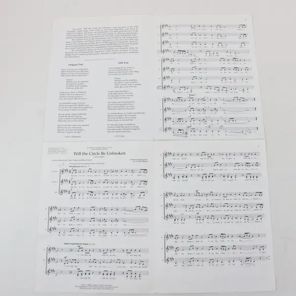Will The Circle Be Unbroken Fresh Ayre Music SSAA A Cappella Sheet Music