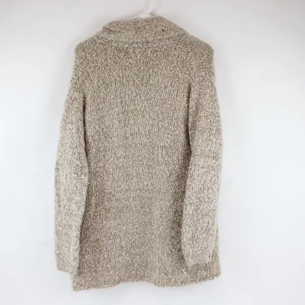 Simply Noelle Tan Open Front Cardigan S/M(8-10) Fuzzy Soft Cozy 