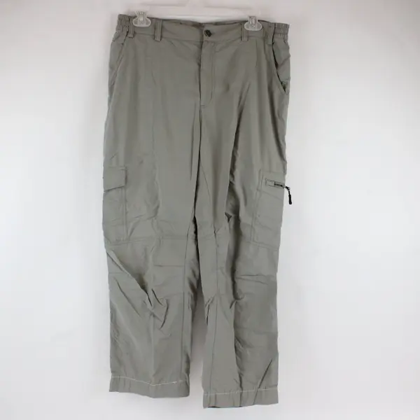 ronue Womens Gray Cargo Hiking Pants 32x25.5 Lightweight Stretch