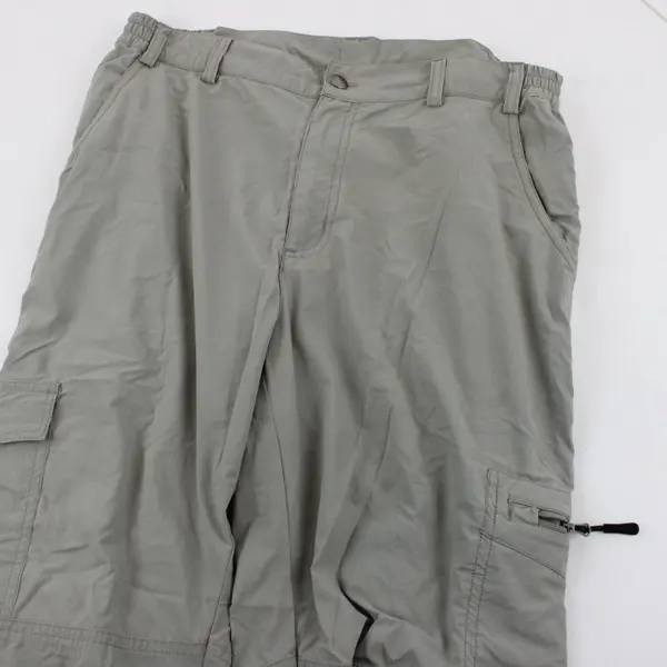 ronue Womens Gray Cargo Hiking Pants 32x25.5 Lightweight Stretch