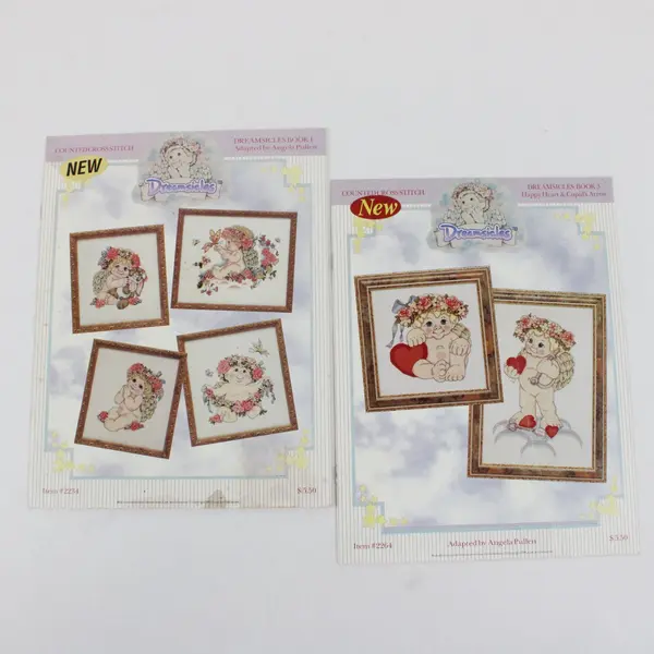 Just Cross Stitch Vintage Lot of 2 Dreamsicles Books 1 & 3 1995/1996