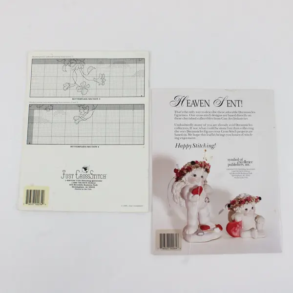 Just Cross Stitch Vintage Lot of 2 Dreamsicles Books 1 & 3 1995/1996