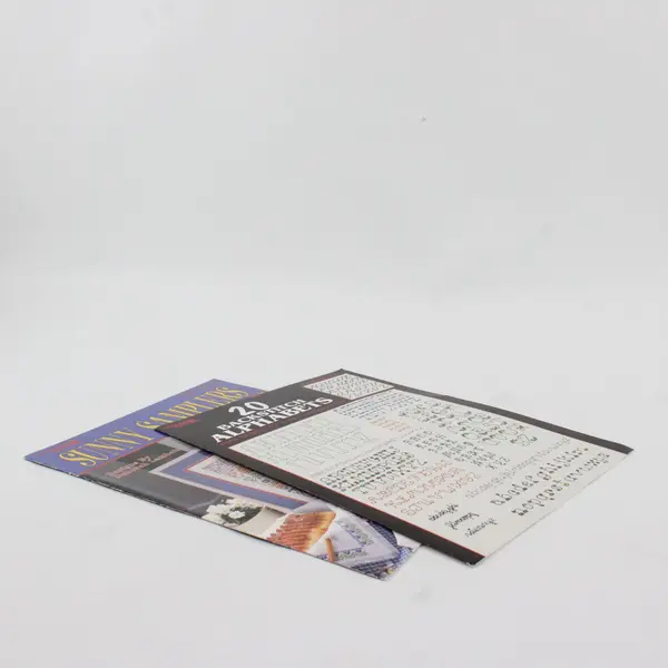 Lot 2 Vintage Leisure Arts Leaflets Sunny Samplers 20 Backstitch Alphabets