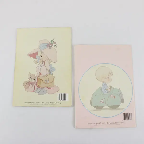 Two Gloria & Pat  1987 Precious Moments Cross-Stitch Patterns PM-45, PM17