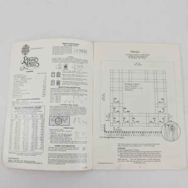 Two Gloria & Pat  1987 Precious Moments Cross-Stitch Patterns PM-45, PM17