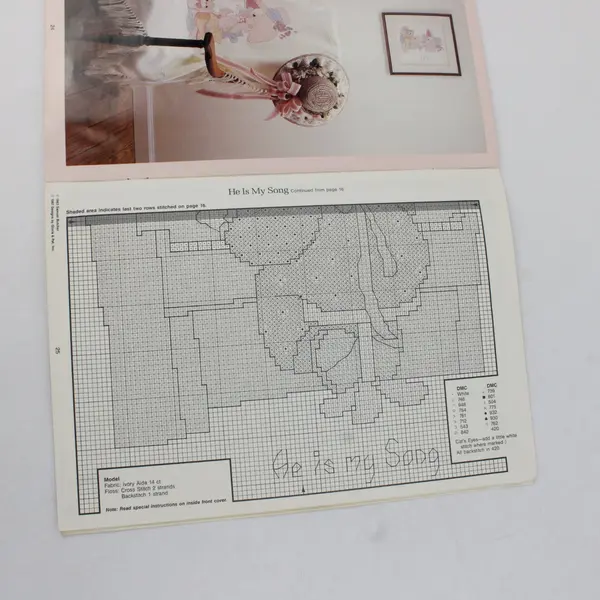 Two Gloria & Pat  1987 Precious Moments Cross-Stitch Patterns PM-45, PM17