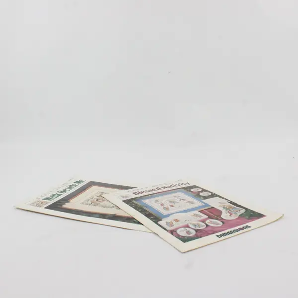 Lot 2 1989 Dimensions Cross-Stitch Walk Beside Me #156 Blessed Nativity #161