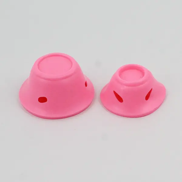 Silicone Heatless Hair Curlers For Women Soft Rollers Overnight 108 Pc Blue/Pink