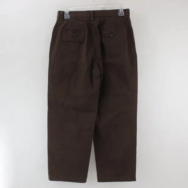 Lee Womens 6SP Petite At Waist Straight Leg Pants Brown