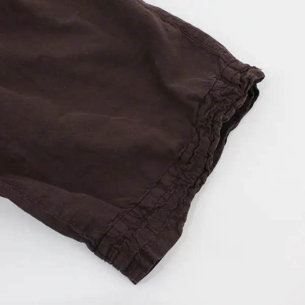 Gloria Vanderbilt Women's PL Brown Capri Pants Stretchy Waistband