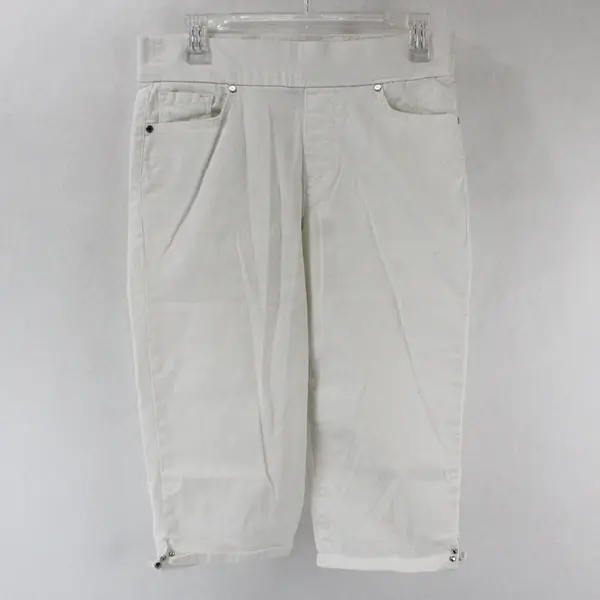 Gloria Vanderbilt All-Around Slimming Effect Skimmer White Crop Pants Size 6