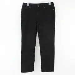 St. John's Bay Jeans Womens 6P Black Straight Leg Stretch Denim Casual