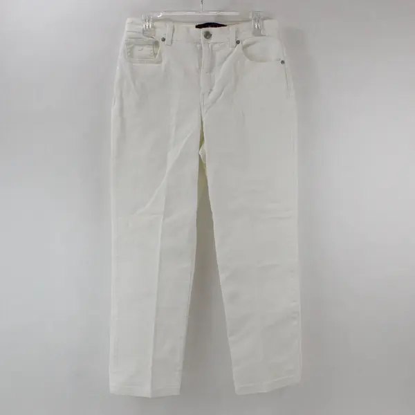 Gloria Vanderbilt Amanda Jeans Size 8 Classic Fit Prism White
