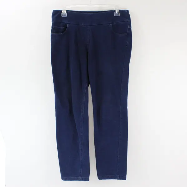 Blair Women Dark Wash Blue Jeggings 6 Petites with Pockets
