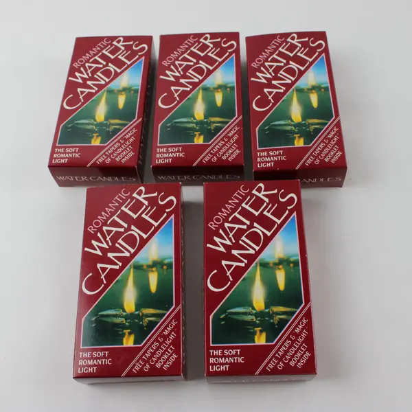 Ethos Lot of 5 Romantic Water Candle Kits Boxed With Tapers Wicks