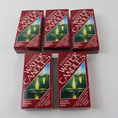 Ethos Lot of 5 Romantic Water Candle Kits Boxed With Tapers Wicks