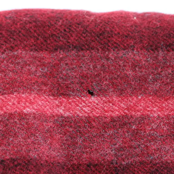 Vintage Jaeger Red Striped Cashmere Wool Blend Fringe Scarf 12x55 FLAWED
