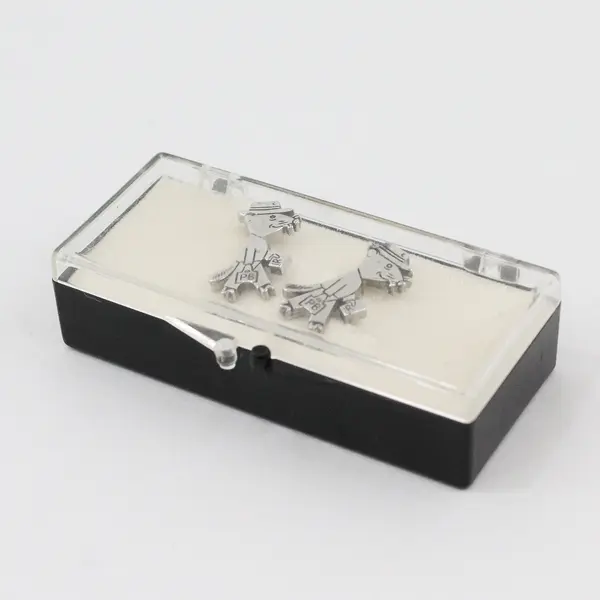 Vintage PB Rat Mouse Silver-Tone Screw Back Novelty Earrings