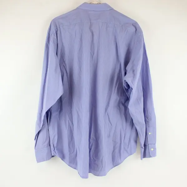 Polo Ralph Lauren Andrew Blue Long Sleeve Button Up Shirt Mens 17-35