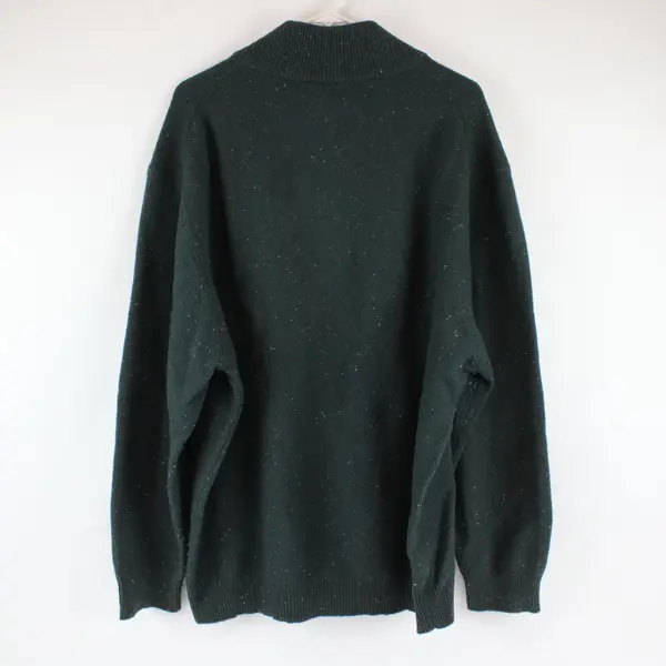Jos. A. Bank Men's XXL Green 1/4 Zip Knit Sweater
