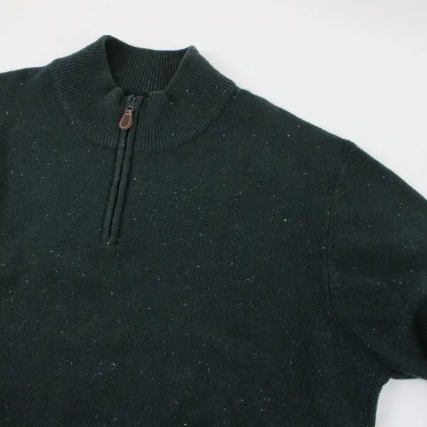 Jos. A. Bank Men's XXL Green 1/4 Zip Knit Sweater