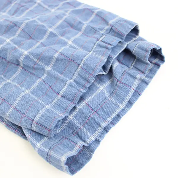 Calvin Klein Men's Large Plaid Pajama Pants Blue Red White Sleepwear FLAW