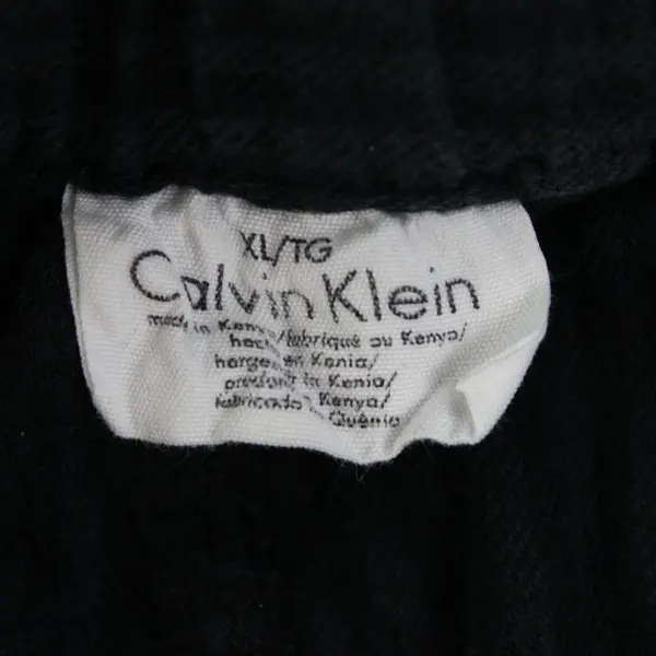Calvin Klein Mens XL Black Striped Pajama Pants Sleepwear